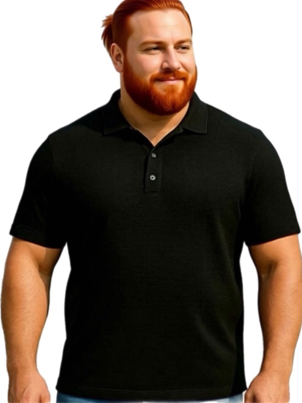 Men Ultra Comfortable Plus Polo with Stretch Fabric and Modern Silhouette in XXL